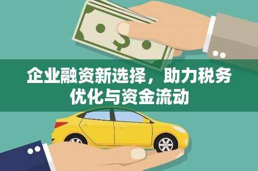 淮上企业融资新选择，助力税务优化与资金流动