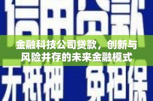 通山金融科技公司贷款，创新与风险并存的未来金融模式
