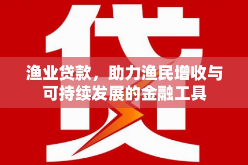 孝感渔业贷款，助力渔民增收与可持续发展的金融工具