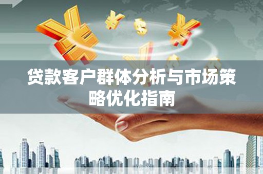 中正贷款客户群体分析与市场策略优化指南