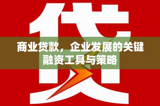 北投商业贷款，企业发展的关键融资工具与策略