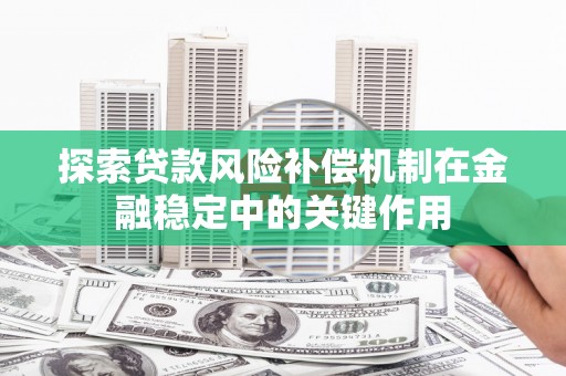 秀林探索贷款风险补偿机制在金融稳定中的关键作用