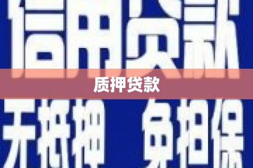 屏南质押贷款