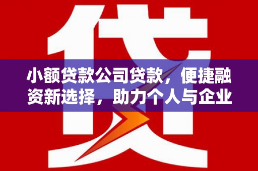 伊宁小额贷款公司贷款，便捷融资新选择，助力个人与企业成长