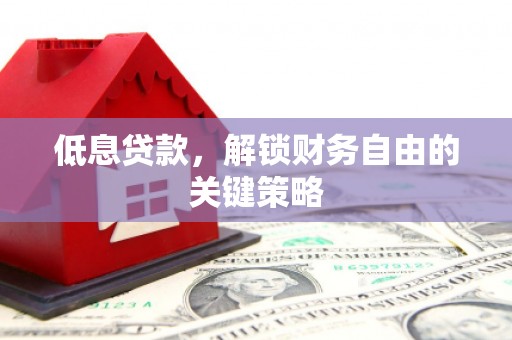 旬阳低息贷款，解锁财务自由的关键策略