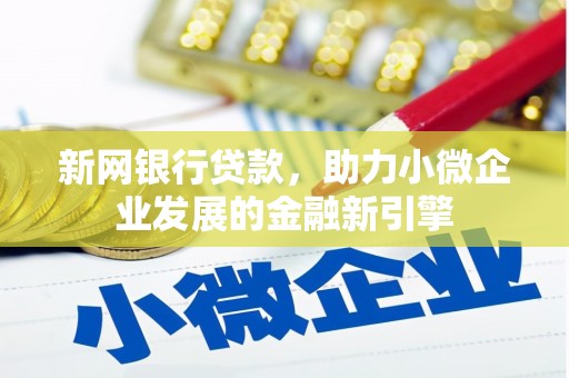 贞丰新网银行贷款，助力小微企业发展的金融新引擎