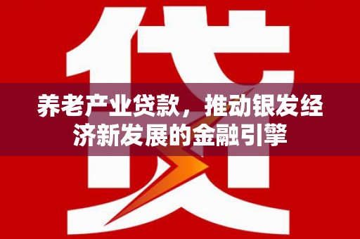 静宁养老产业贷款，推动银发经济新发展的金融引擎