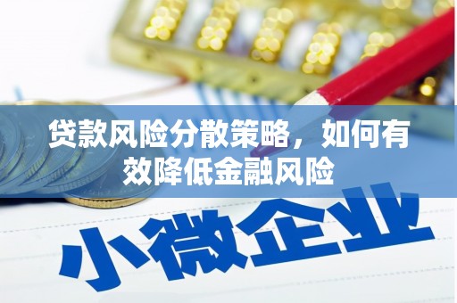 广水贷款风险分散策略，如何有效降低金融风险