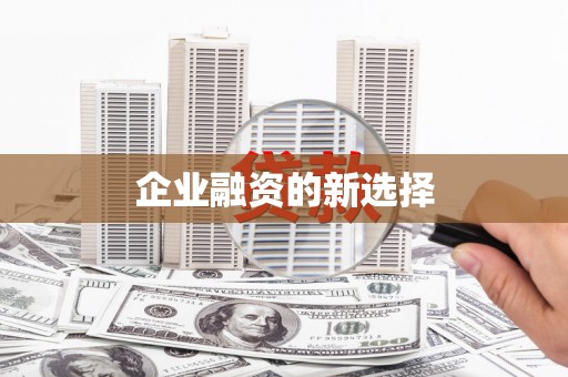 温岭企业融资的新选择