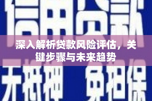 瑞芳深入解析贷款风险评估，关键步骤与未来趋势