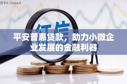 宽甸平安普惠贷款，助力小微企业发展的金融利器