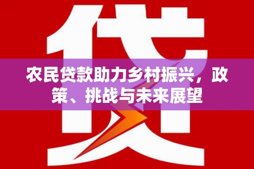 景东农民贷款助力乡村振兴，政策、挑战与未来展望