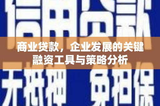 通川商业贷款，企业发展的关键融资工具与策略分析
